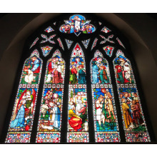 custom size insulated sound proof church stained glass window